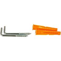 Крюк Г-обр. 3.5x35 с дюбелем 6x36 (2 шт)  картинка